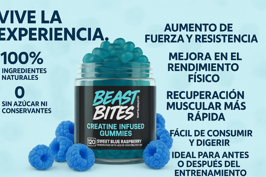 🔥 ¡ACTIVA TU BESTIA INTERIOR! Llévate 2x1 en Beast Bites Creatine 🔥